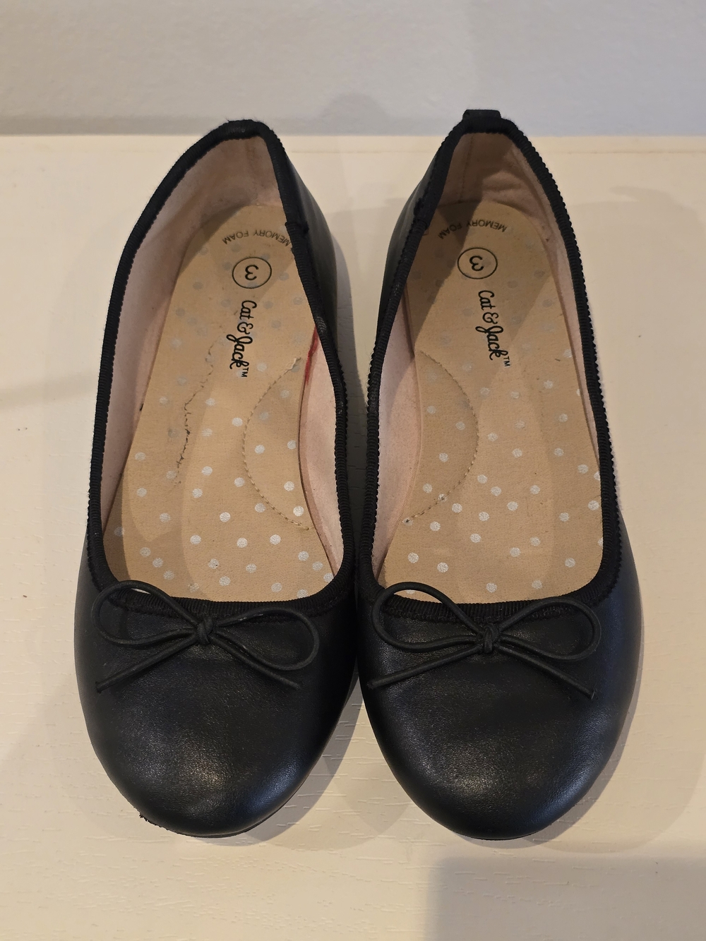 Girls Cat & Jack Black Ballet Flats